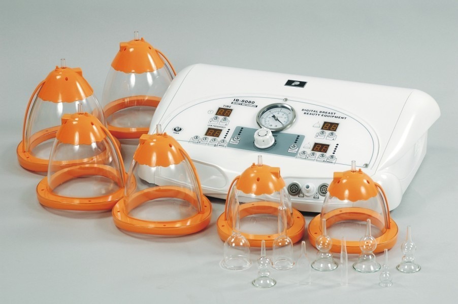 Aparat Profesional de Vacuum pentru Saloane - Vacuum Perfect Body Line - cupe sticla, metalica si plastic pentru sani