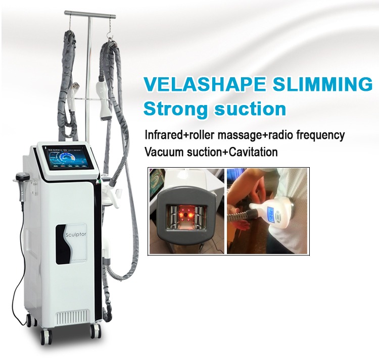 Aparat Vacuum Endermologic V-Sculptor cu Cavitatie, Radiofrecventa si Infrarosii pentru tratamente faciale si corporale